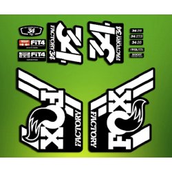 ROCKSHOX SID BRAIN 2018 BLACK FORK DECALS KIT