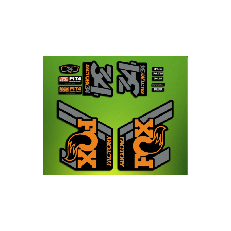 DECALS FORK FOX 34 FACTORY 2018