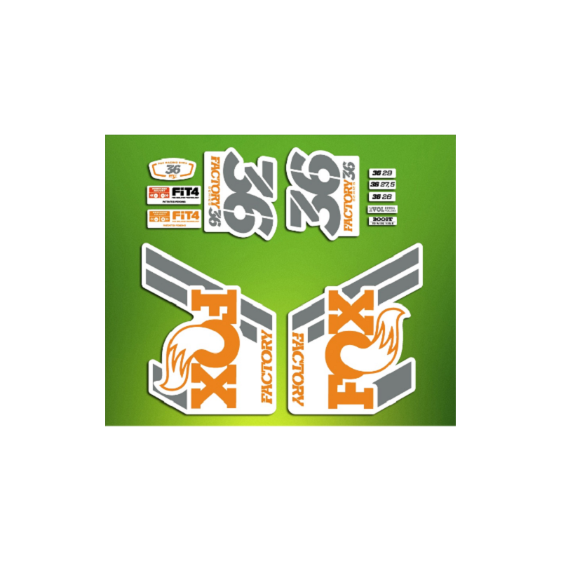 ROCKSHOX SID BRAIN 2018 BLACK FORK DECALS KIT