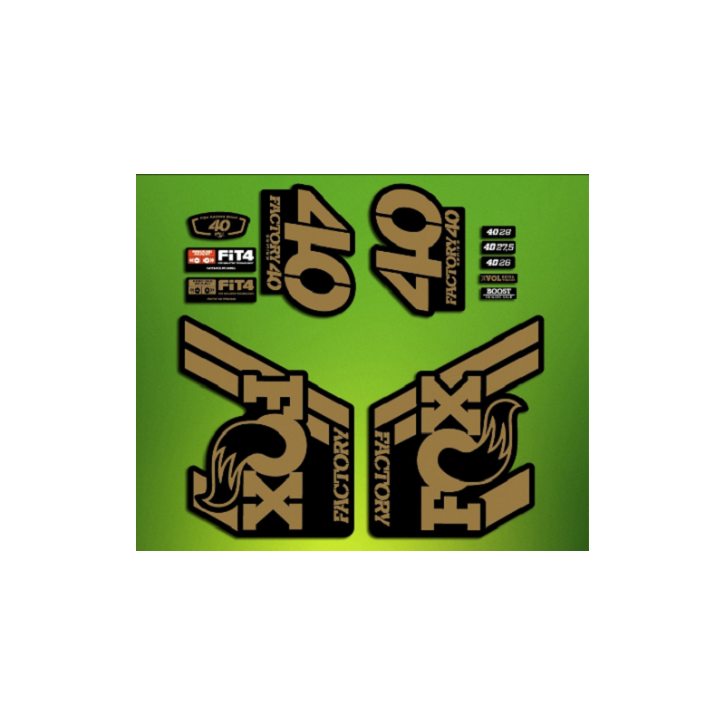 ROCKSHOX SID BRAIN 2018 BLACK FORK DECALS KIT