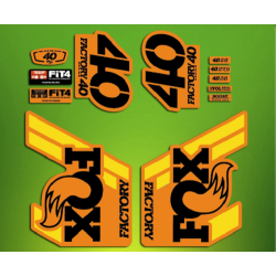 ROCKSHOX SID BRAIN 2018 BLACK FORK DECALS KIT