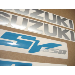 Suzuki SV 650 2003 - BLUE VERSION VERSION  DECALS