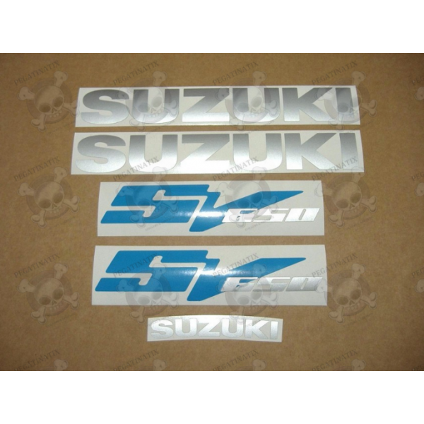 Trims Wheel Stickers Sport White Blue Suzuki Sv 650 1000 N S