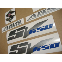 SUZUKI HAYABUSA 2008 - DARK BLUE VERSION DECALS