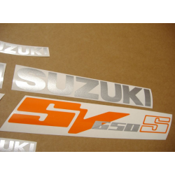 Suzuki SV 650S 2003 - ORANGE VERSION DECALS