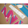 SUZUKI GSX-R 750 1993 - BLACK/PINK VERSION DECALS SET