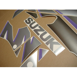 SUZUKI GSX-R 750 1993 - BLACK/GREY VERSION DECALS SET