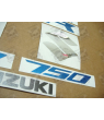 Suzuki GSR 750 2011 - WHITE VERSION DECALS