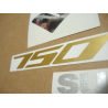 Suzuki GSR 750 2012 - BLUE/BLACK VERSION DECALS