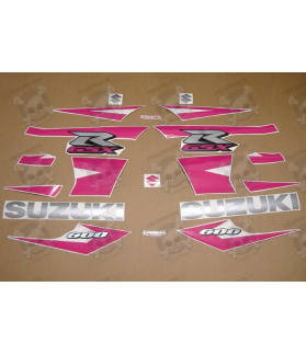 SUZUKI GSX-R 600 K4-K5 CUSTOM HOT PINK DECALS