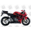 Honda CBR 600RR 2003 - RED VERSION DECALS (Compatible Product)