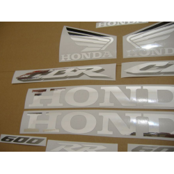 Honda CBR 600RR 2007 - BLACK/GREY VERSION DECALS