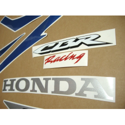 Honda CBR 600RR 2007 - BLUE/SILVER/BLACK VERSION DECALS