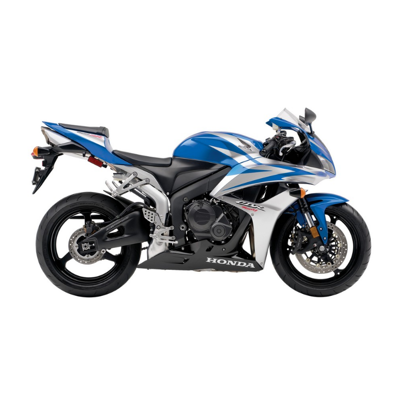 Honda CBR 600RR 2007 - BLUE/SILVER/BLACK VERSION DECALS
