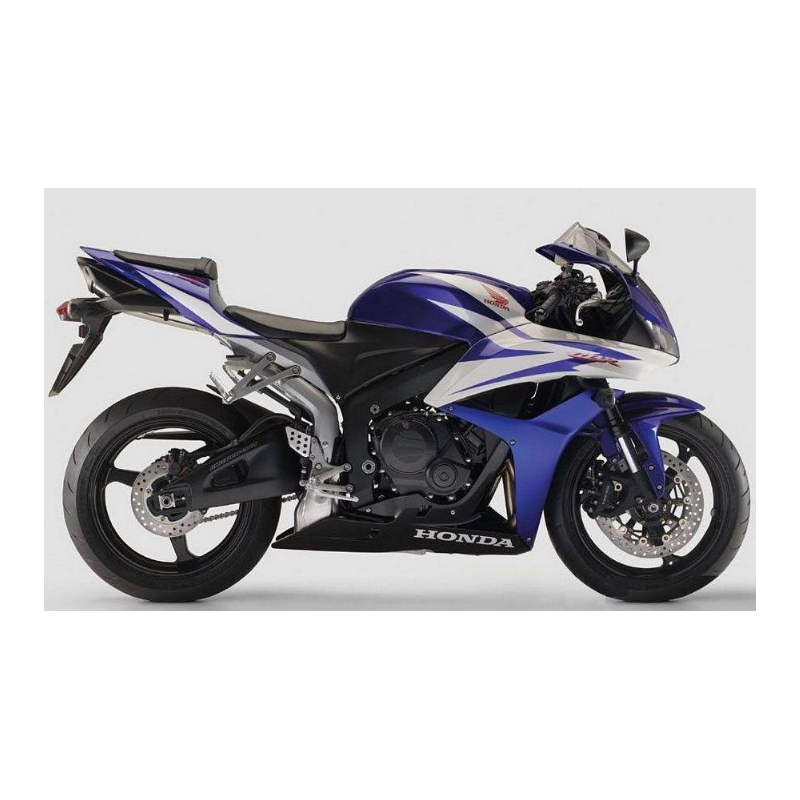 Honda CBR 600RR 2007 - BLUE/WHITE VERSION DECALS