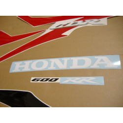 Honda CBR 600RR 2008 - RED VERSION DECALS