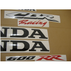 Honda CBR 600RR 2008 - SILVER VERSION DECALS