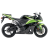 Honda CBR 600RR 2009 - GREEN/BLACK VERSION DECALS