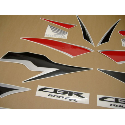Honda CBR 600RR 2010 - RED/BLACK VERSION DECALS