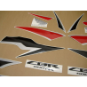 Honda CBR 600RR 2010 - RED/BLACK VERSION DECALS