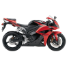 Honda CBR 600RR 2010 - RED/BLACK VERSION DECALS