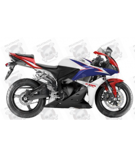 Honda CBR 600RR 2010 - WHITE/BLUE/RED VERSION DECALS (Compatible Product)