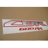 Honda CBR 600RR 2011 - BLACK/RED VERSION DECALS