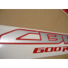 Honda CBR 600RR 2011 - BLACK/RED VERSION DECALS