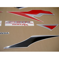 Honda CBR 600RR 2011 - BLACK/RED VERSION DECALS