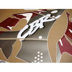 Honda CBR 900RR 1995 - BLACK/BURGUNDY/GREY VERSION DECALS