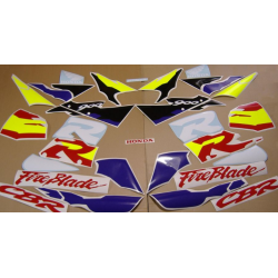 Honda CBR 919RR 1996 - RED/WHITE/YELLOW VERSION DECALS