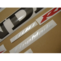 SUZUKI HAYABUSA 2008 - DARK BLUE VERSION DECALS