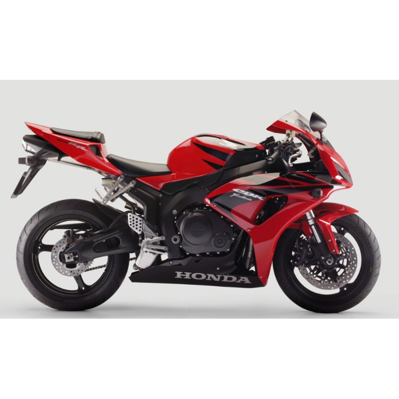 Honda CBR 1000RR 2007 - RED/BLACK EU VERSION DECALS