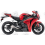 Honda CBR 1000RR 2008 - RED VERSION DECALS (Compatible Product)