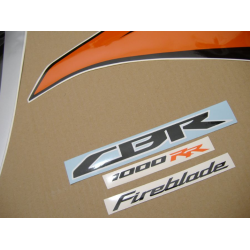 Honda CBR 1000RR 2010 - ORANGE/SILVER VERSION DECALS