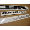 Honda CBR 1000RR 2011 - RED VERSION DECALS