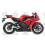 Stickers HONDA CBR 1000RR 2013 VERSION RED (Compatible Product)