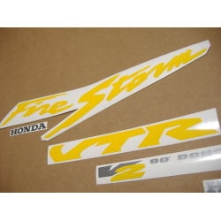 Honda VTR 1000F FIRESTORM 1997 - BLACK VERSION DECALS